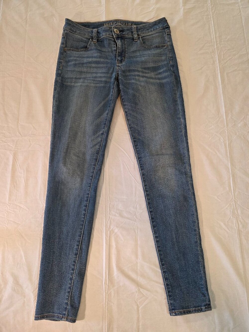 American Eagle Next Level Stretch Jegging Black Size 8 Long